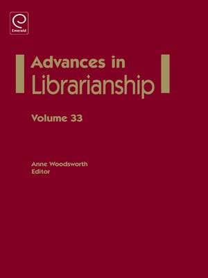 cover image of Advances in Librarianship, Volume 33